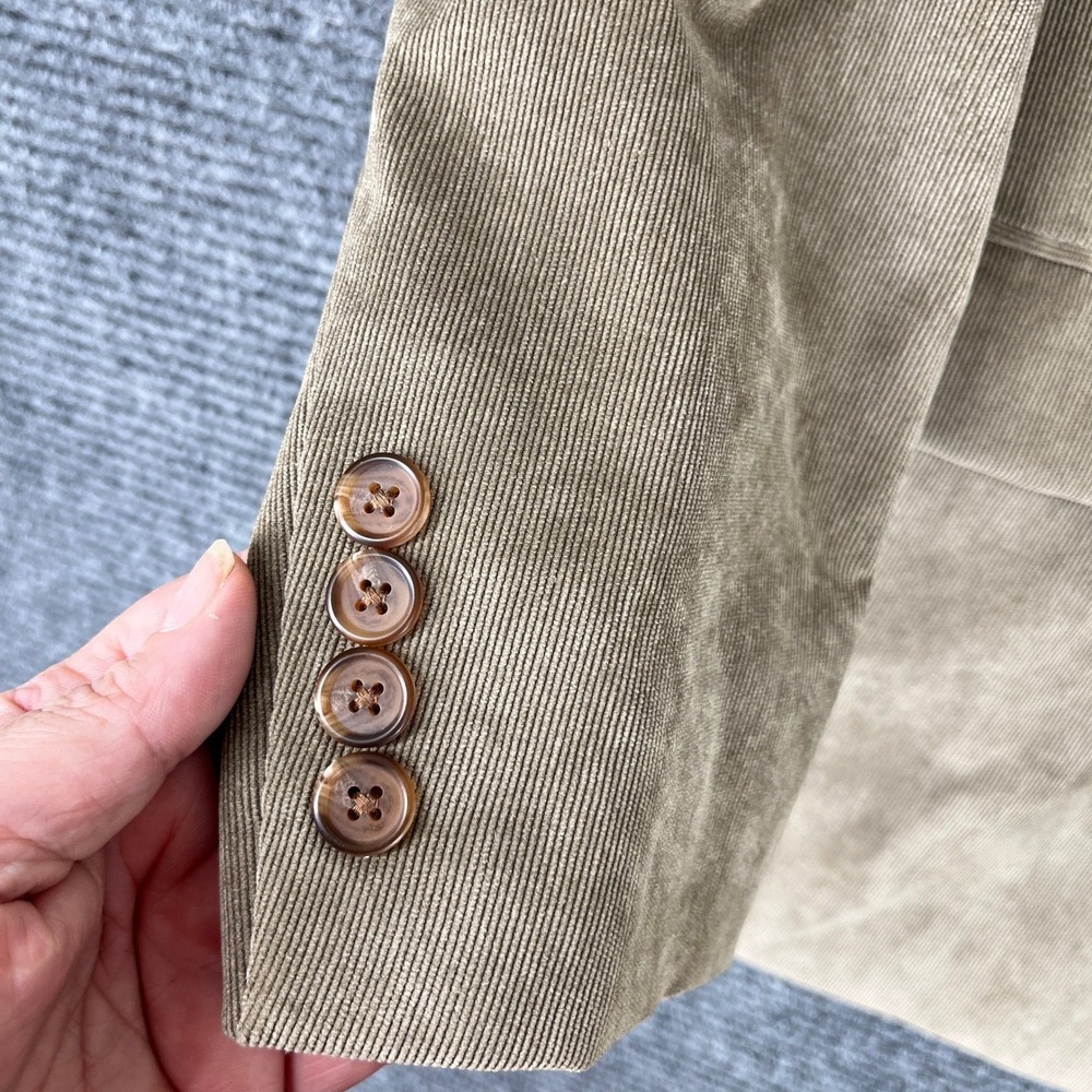 Vintage Lauren Ralph‎ Lauren Corduroy Blazer Men 50R Paisley Lined Tailored Y2K - Picture 4 of 16